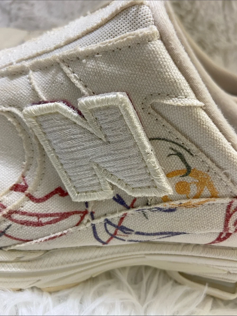 New Balance x Bryant Giles 2002R Cream/Multicolor Men’s Mule Shoes. Size-11.5